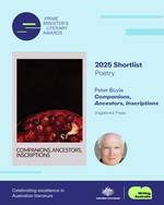 Peter Boyle shortlisted for the PM's Literary Award for Poetry