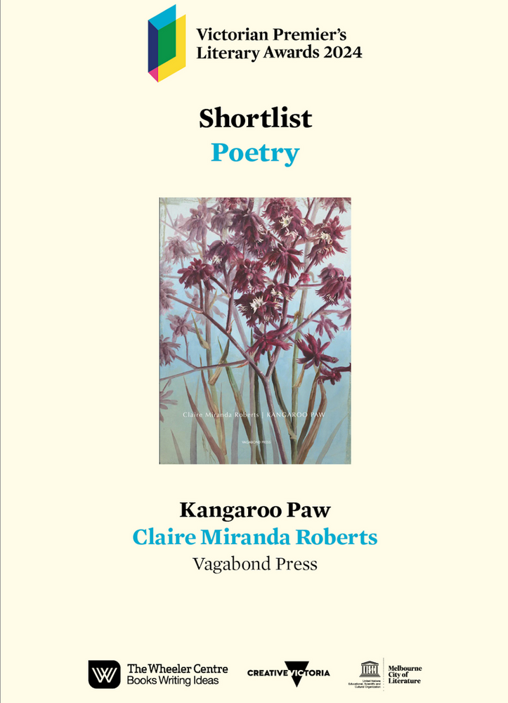 Claire Miranda Roberts shortlisted in the 2024 Victorian Premier's Literary Awards